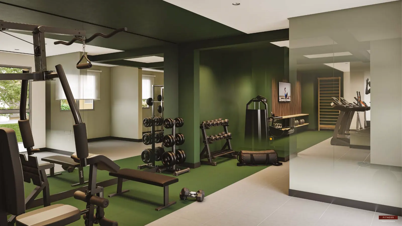 Espaço fitness do WL Boa Vista