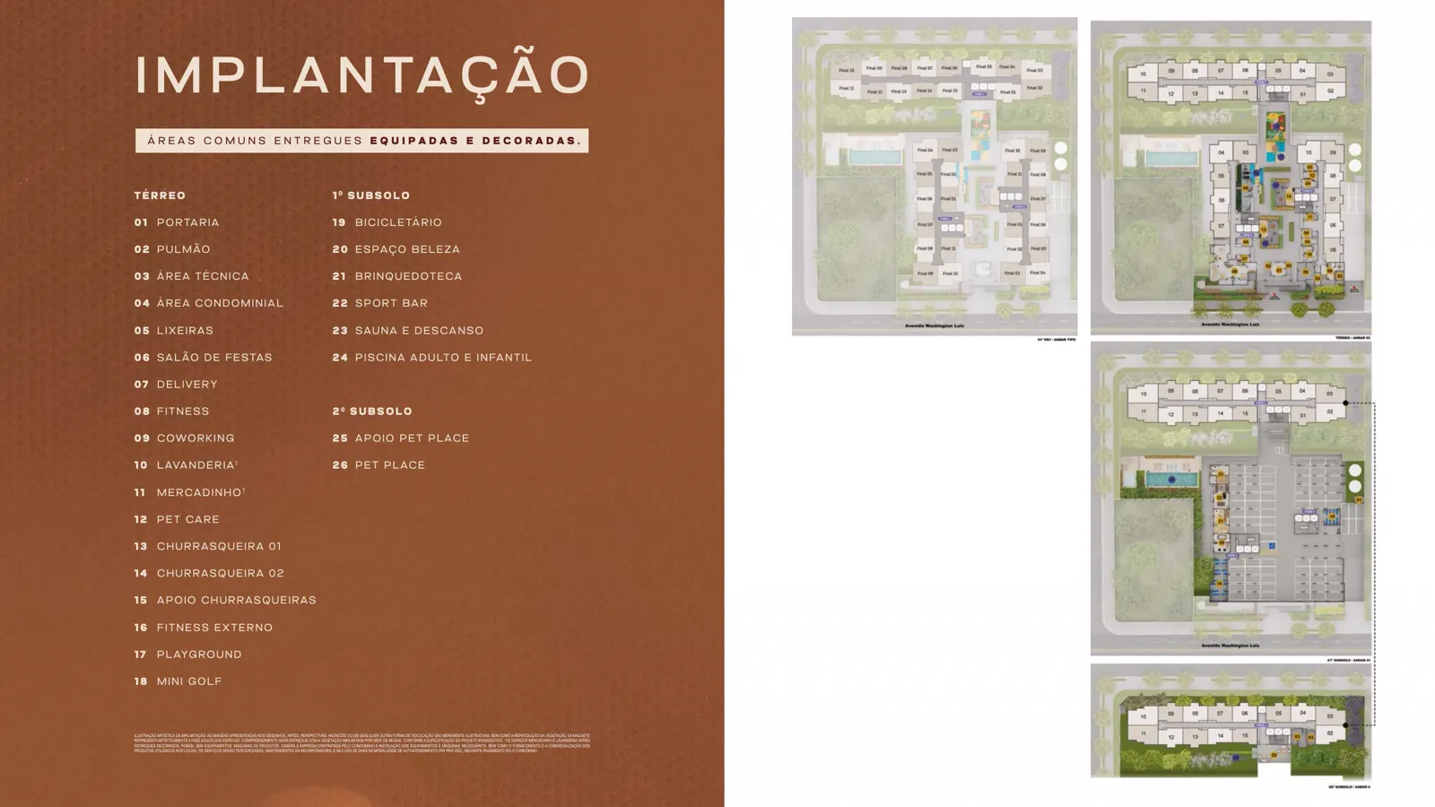 Implantação ilustrada do condomínio WL Boa Vista